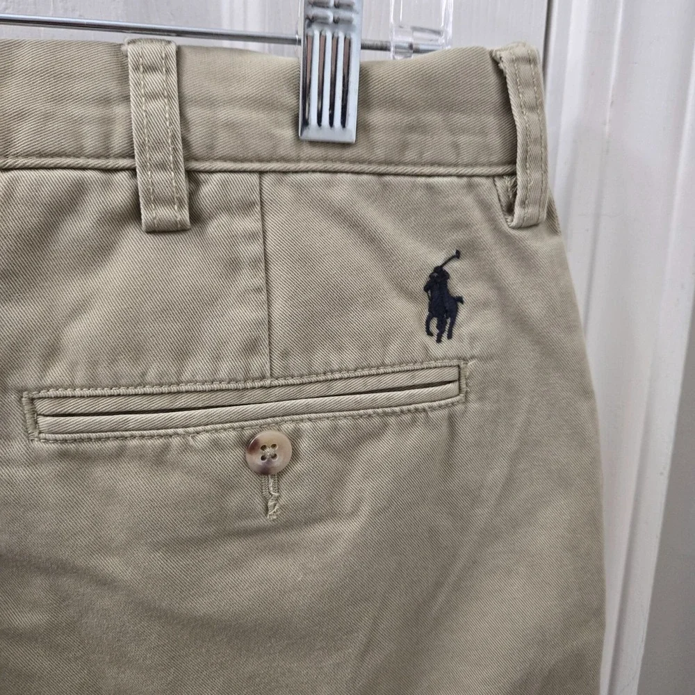 Polo Ralph Lauren Preston Mens Khaki Pants 36x30 100%‎ Cotton Classic Fit